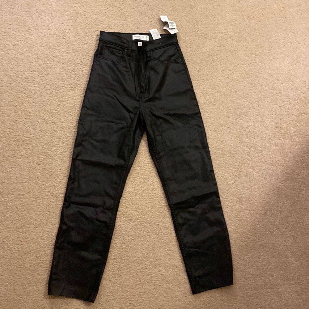 NWT Abercrombie vegan leather pants